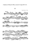 Cadenza to Mozart Oboe Concerto KV 314 Third movements