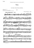 Trio for Violin, Horn and Piano - violin part