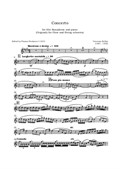 Concerto for Alto Saxophone (Oboe concerto) Saxophone part