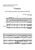 Triosonata for Cor Anglais, Viola and Basso continuo C minor