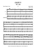 Concerto for Oboe, Cor Anglais, Bassoon and Continuo - continuo score and parts